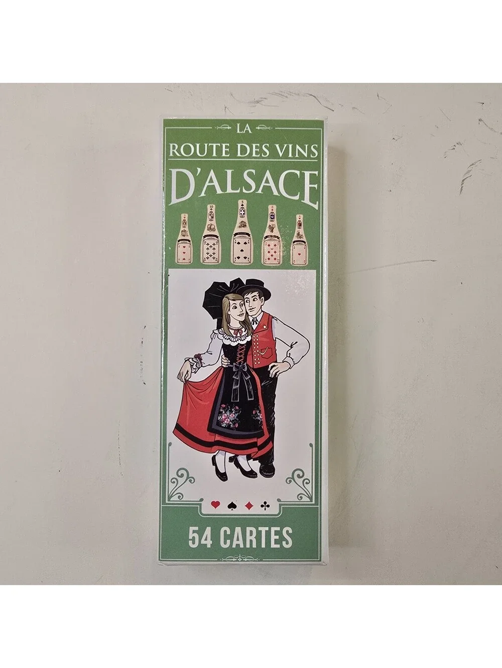 Vintage French Route Des Vins 54 Playing Card Deck, Complete New